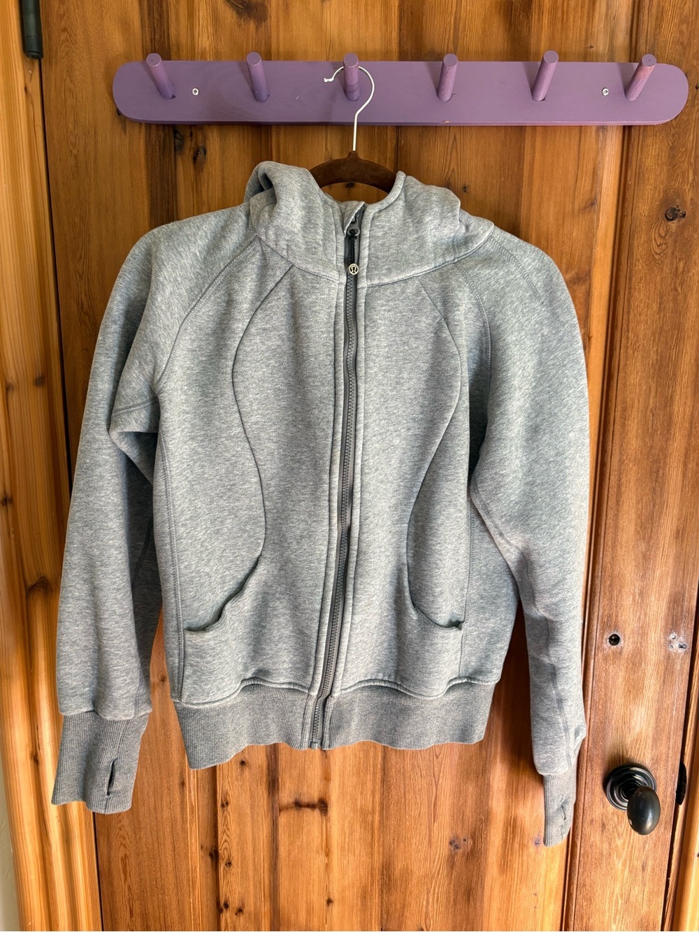 Lulu Lemon Gray Zip-Up Fleece